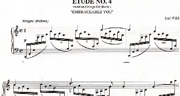 Etude 4.Embraceable You(钢琴谱) 乔治·格什温