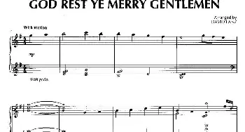 God Rest Ye Merry Gentlemen(钢琴谱) [美]大卫·兰兹(David Lanz)