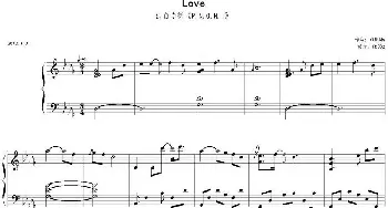 Love(钢琴谱) Yiruma