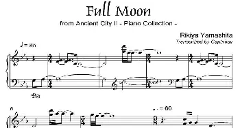 FULL MOON(钢琴谱) 城之内·美莎