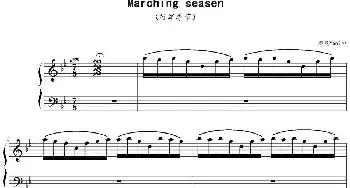行军季节 Marching seasen(钢琴谱) 雅尼(yanni）