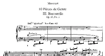Dix Pièces de Genre Op.10(钢琴谱) 朱尔斯·埃米尔·马斯涅