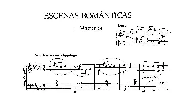 Escenas Románticas(钢琴谱) 恩里克·格拉那多斯(Enrique Granados）