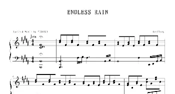 ENDLESS RAIN(钢琴谱) X-JAPAN