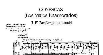 Goyescas(钢琴谱) 恩里克·格拉那多斯(Enrique Granados）