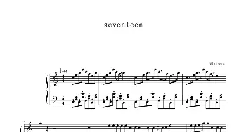 seventeen(钢琴谱) windtsao