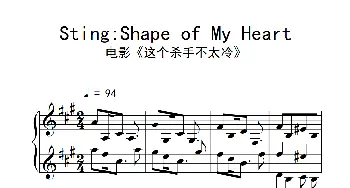 Sting Shape of My Heart(钢琴谱)