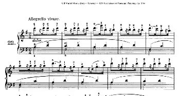 125 Exercises in Passage Playing Op.261(钢琴谱) 车尔尼
