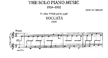 Toccata for Piano H.153(钢琴谱) 古斯塔夫·迪奥多·霍尔斯特(Gustav Dheodore Holst)
