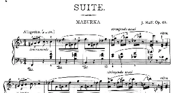 a小调第一组曲 Op.69(钢琴谱) 约瑟夫·乔西姆·拉夫