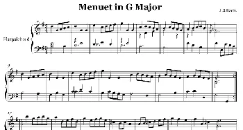 Menuet in G Major(钢琴谱)