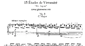 15 Etudes de Vortuosite Op.72(钢琴谱) 莫里兹·莫什科夫斯基