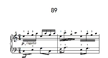 阿尔贝提固定音型伴奏练习 89(钢琴谱)