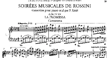 Soirées Musicales S.424(钢琴谱) 李斯特改编