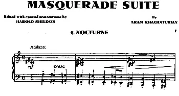 Masquerade Suite(钢琴谱) ,阿拉姆·伊里奇·哈恰图良