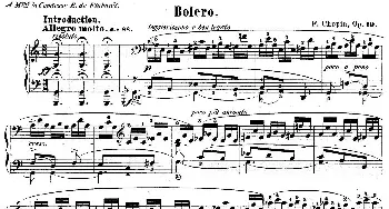 Bolero in C Major Op.19(钢琴谱) 肖邦-chopin