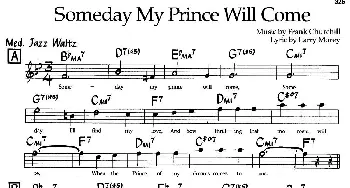 Someday My Prince Mill Come(钢琴谱)