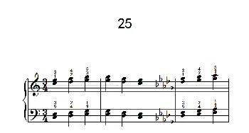 双音练习 25(钢琴谱)
