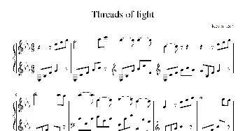 Threads of light(钢琴谱) kevin kern