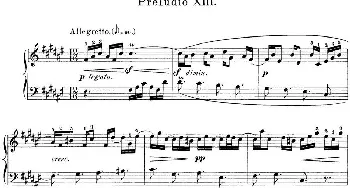 巴赫《平均律钢琴曲集·第一卷》之前奏曲(钢琴谱) 巴赫