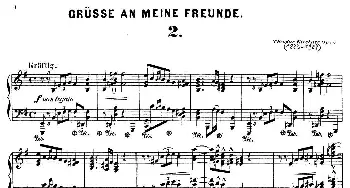 Gruesse An Meine Freunde Op.5(钢琴谱) 狄奥多·柯希纳