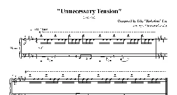Unnecessary Tension(钢琴谱)