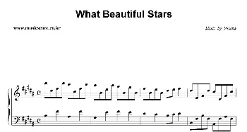 what beautiful stars(钢琴谱)