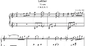 Letter(钢琴谱) Yiruma作曲 SilverRay制谱