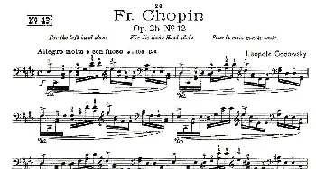 肖邦《练习曲》Fr.Chopin Op.25 No12(钢琴谱) Godowsky改编