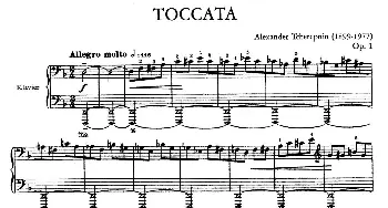 Toccata No.1 Op.1(钢琴谱) 亚历山大·齐尔品