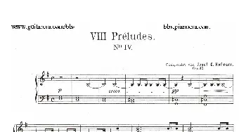 Eight Preludes Op.30(钢琴谱) 约瑟夫·卡西马·霍夫曼(Josef Casimir Hofmann）