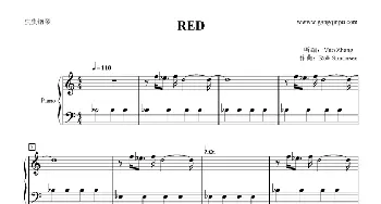 RED(钢琴谱) Rob Simonsen Vito Zhang(听编）