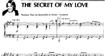 THE SECRET OF MY LOVE(钢琴谱)
