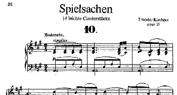 Spielsachen Op.35(钢琴谱) 狄奥多·柯希纳