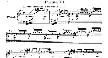 Six Partitas BWV 825-830(钢琴谱) 约翰·塞巴斯蒂安·巴赫(J.S.Bach,