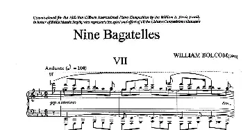 Nine Bagatelles (钢琴谱) 威廉·博尔科姆