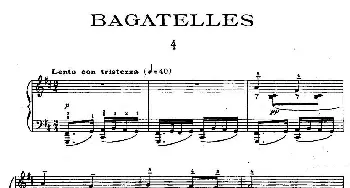 Ten Bagatelles Op.5(钢琴谱) 亚历山大·齐尔品(Alexander Tcherepnin）