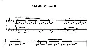 Melodia africana 2(钢琴谱) Ludovico Einaudi