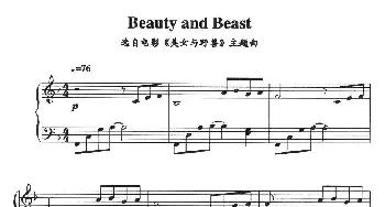 Beauty and Beast(钢琴谱)