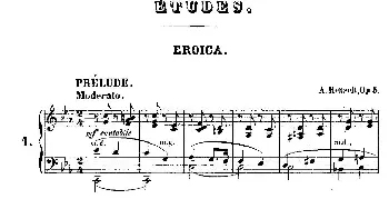 Douze Etudes de Salon Op.5(钢琴谱) 阿道夫·冯·亨赛尔特