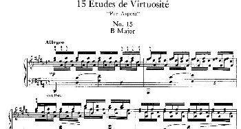 15 Etudes de Vortuosite Op.72(钢琴谱) 莫里兹·莫什科夫斯基