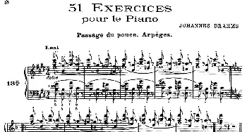 51 Exercises, WoO 6(钢琴谱) Brahms·Johannes(勃拉姆斯）