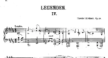 Legenden Op.18(钢琴谱) 狄奥多·柯希纳