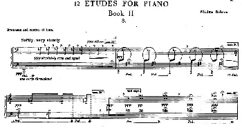 12 Etudes for Piano(钢琴谱) 威廉·博尔科姆