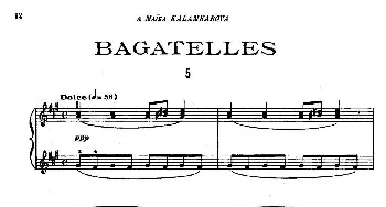 Tcherepnin - 10 Bagatelles Op.5(钢琴谱) 亚历山大·齐尔品