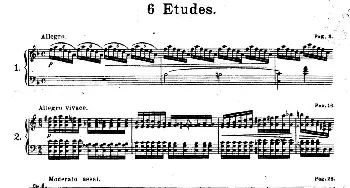 Six Etudes Op.23(钢琴谱) 安东·鲁宾斯坦