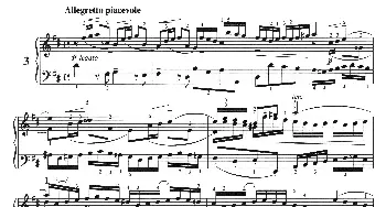 三部创意曲 No.3(钢琴谱)巴赫 巴赫