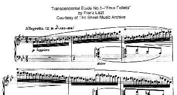 12 Etudes d'execution Transcendante S.139(钢琴谱) 弗兰茨·李斯特