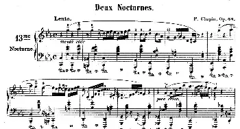 Deux Nocturnes Op.48(钢琴谱) 肖邦-chopin