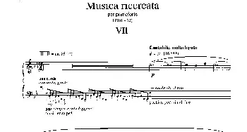 Musica Ricercata(钢琴谱) 乔治·李盖蒂(Gyorgy Ligeti)